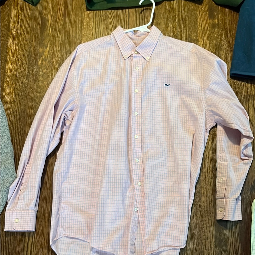 Vineyard Vines Pink Casual Button Down Shirt
